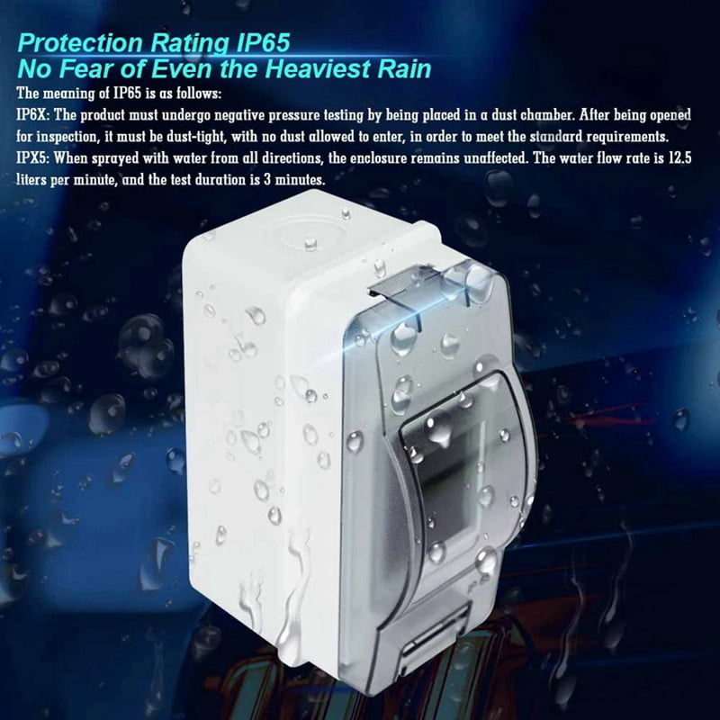 1 * HT-2 IP65 Distribution Breaker Box-As Shown