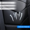 thumbnail image 3 of For Honda Civic Car Seat Covers, Waterproof 5 Seats Front Rear Seat Pu Leather Full Set Auto Cushion Protector for Accord/ CR-V/ Crosstour/ Clarity Electric Black, 3 of 14