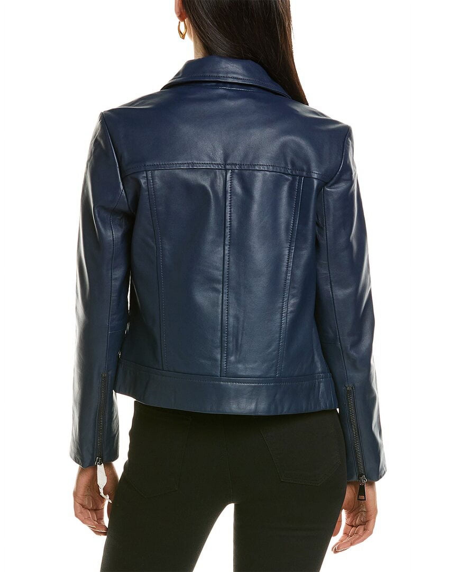 ted baker blue leather jacket