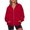 CK13_Red, variant on Resicozy Zip Up Hoodie Women Oversized Y2K Hoodies Casual Long Sleeve Sweatshirts Fall Spring Track Jackets with Pockets 2026 Brown S
