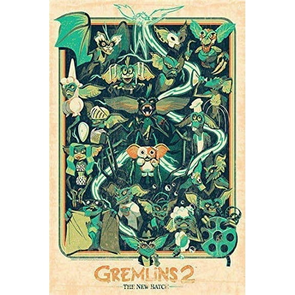 Vintage Custom Metal Signs 8x12 - Poster Gremlins 2 Decor Chic Art Wall Decort Home Yard Signs Bar Hotel Cafe Pub restauran Vintage Signs