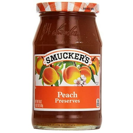 2 Pack - Smucker's, Peach Preserve 18 oz (Best Peach Preserves Recipe)