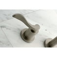 thumbnail image 4 of Kingston Brass KS8028DFL NuWave Two-Handle Wall Mount Roman Tub Faucet, Brushed Nickel, 4 of 7