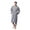 Grey, variant on Lotus Linen Lightweight Waffle Robe for Men - Lightweight Cotton Blend Spa Bathrobe, Black Small