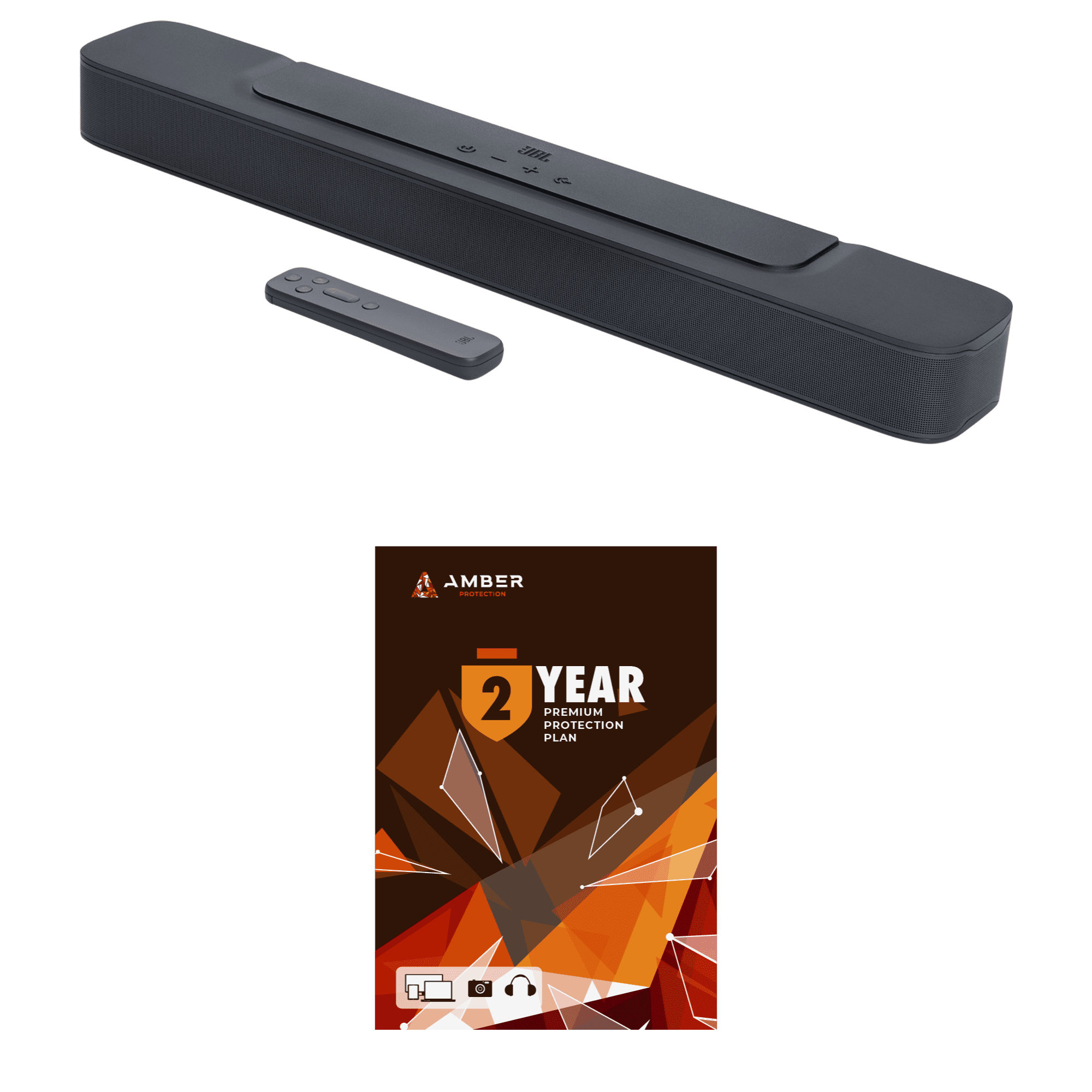 JBL BAR-2-0-ALL-IN-ONE-MK2 Compact 2ch Soundbar with Dolby Digital and 2 Year Amber Protection Plan (2022)