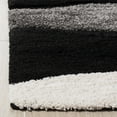 thumbnail image 5 of SAFAVIEH Florida Tyler Geometric Waves Shag Area Rug, Ivory/Grey, 6' x 9', 5 of 5