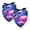 Multi-colored, variant on PhooArto Neon Dragonfly and Skull Pattern Dog Bandanas, 2 Pack Soft Washable Pet Scarf Triangle for Large Dogs Puppies and Cats