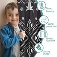 thumbnail image 3 of Blackout Kids Curtains,Black and White Geometric Boho Pattern Childrens Insulated Curtains Set Of 2,Bedroom Essentials,Toddler Room Decor 52x84in(132x213cm), 3 of 5