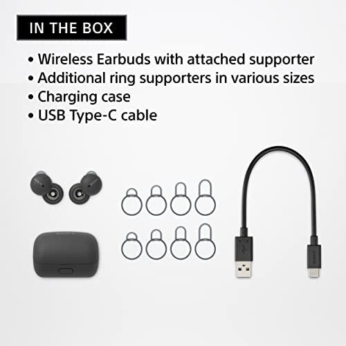 Restored Sony WFL900/H LinkBuds True Wireless OpenEar Earbuds Dark
