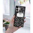 thumbnail image 5 of WIRESTER Shockproof Soft Rubber Cover Case for Samsung Galaxy S25 Ultra 6.8" 2025, Black Composition Book, 5 of 5