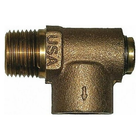 Campbell Relief Valve,3/4 x 1/2 In,75 psi,Brass RV3NLF