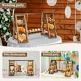 thumbnail image 6 of Ymokee Double 3 Tier Serving Tray, Wooden Cupcake Stand with Serving Platter, Dessert Table Display Set for Party Home Decor, Foldable, 6 of 13