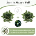 thumbnail image 6 of Blosmon Wedding Fake Flower Ball for Centerpiece Table Decoration 2 Pcs White Artificial Rose Kissing Balls Flores Bouquet Arrangement for Home Party Events Dinning DIY Decor, 6 of 8