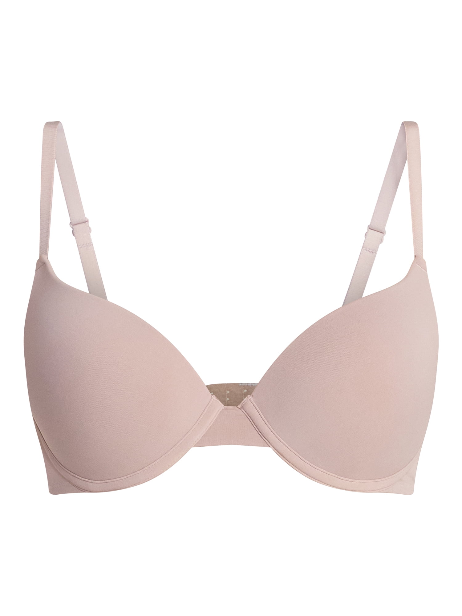 No Boundaries Women’s Smooth Micro Push Up Bra, Sizes 34AA-42DD
