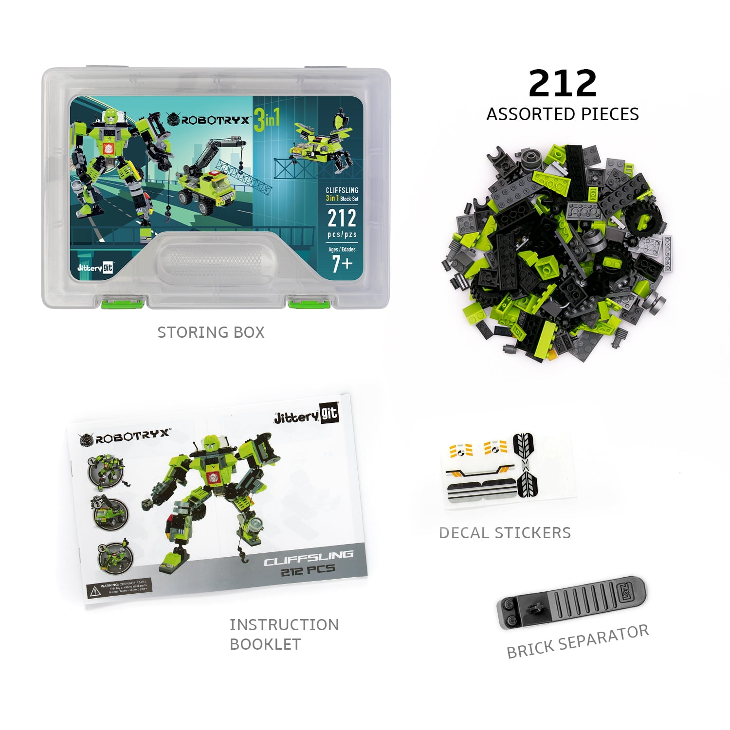 JitteryGit Robot STEM Building Toys for Kids Ages 7–14 - Walmart.com