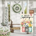 thumbnail image 6 of Slhenay Easter Welcome Garden Flag 12x18 Inch Vertical Double Sided Spring Easter Bunny Eggs Small Flags Farmhouse Outside Decoration for Yard (D), 6 of 6