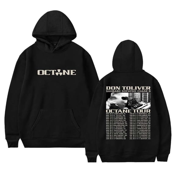 Don Toliver Octane Tour 2026 Merch Hoodies Women Men Casual Long Sleeve Sweatshirt Clothes