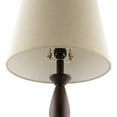 thumbnail image 2 of Livabliss Kauri Modern Accent Table Lamp, 22-inch, Dark Brown with Beige Shade, 2 of 6