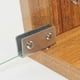 thumbnail image 4 of 2 bisagras resistentes de acero inoxidable para puertas de vitrinas y vitrinas. S, 4 of 9