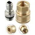 thumbnail image 3 of Bgsha Pair Pressure Washer Quick Release 1/4 Male M22/14 Female Plug Brass Connector, 3 of 10