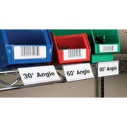 Aigner WRS-1253 Wire Shelving Label Holder, 3W x 1-1/4H, 25/Pk