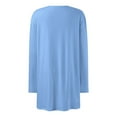 thumbnail image 3 of Womens Elegant Pockets Cardigan Cover Up Casual Mid Long Length Tops Womens Long Cardigan with Pockets Fashion Sweaters for Women V Neck Lightweight Sweater Women Open Back Sweater for Women Women, 3 of 3