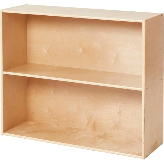 Sleekline 2-Shelf Storage Cabinet, 30" H, Book Shelf, Natural