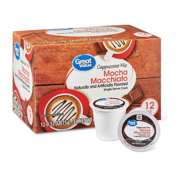 Great Value Mocha Macchiato Cappuccino Mix Single Serve