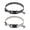 Solid Black Color Small Green Trees, variant on Personalized Comfortable Soft Pet Collar With Bell Design For Dogs Cats Symmetrical Skin Squares Of Different Colors