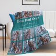 thumbnail image 4 of Custom Photo Blankets Using My Own Photos Personalized Throw Blanket with Pictures Text Customized Blanket for Adults Mom Dad Family Dog Kids Friends Lover Personalized Memorial Gift 60"x80", 4 of 6