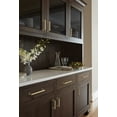 thumbnail image 3 of Amerock Lintel 7-9/16 inch (192mm) Center-to-Center Golden Champagne Cabinet Pull, 3 of 7