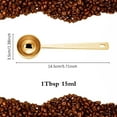 thumbnail image 2 of 3Pcs 1Tbsp Coffee Measuring Scoop Spoons, Stainless Steel Coffee Scoop, Long Handle Tablespoon for Measuring Coffee, Milk Powder, Tea, Sugar, Grains, Flour and Protein (Gold), 2 of 7