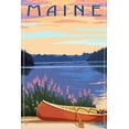thumbnail image 5 of Maine, Canoe and Lake, (12x18 Wrapped Canvas, Wall Decor, Artwork), 5 of 5