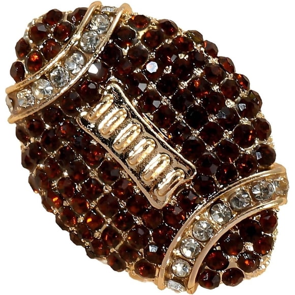 Épingle à Cheveux en Strass pour Femmes et Hommes, Cristal Brillant, Sport de Football Américain Rugby, Épingles à Revers, Charme, Chemise, Chapeau, Sacs à Dos, Accessoires, Jour de Match, Bijoux d'Équipe, Cadeaux