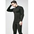 thumbnail image 2 of DEVOPS 2 Pack Men's thermal turtle neck long sleeve compression shirts (Medium, Black/White), 2 of 3