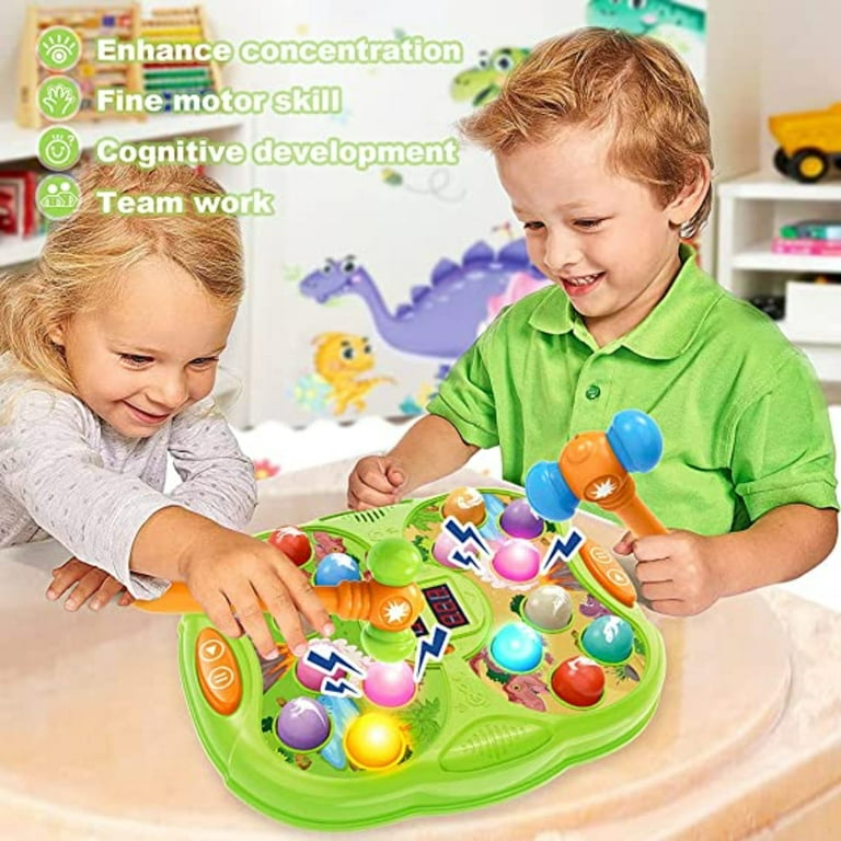 Toys for Ages 5-7, Interactive Whack A Game with Sound and Light, Stem  Montessori Toy Fun Gifts for Early Learning Education, Birthday Gift for  Kids