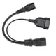 thumbnail image 5 of IEC320 C14 A IEC320 C13 Y Cables De Alimentación De La UE, Conductor De Cobre Libre De Oxígeno, Cubierta De PVC, Cable De Alimentación De Conversión Efectiva De 12,6 Pulgadas, 5 of 7