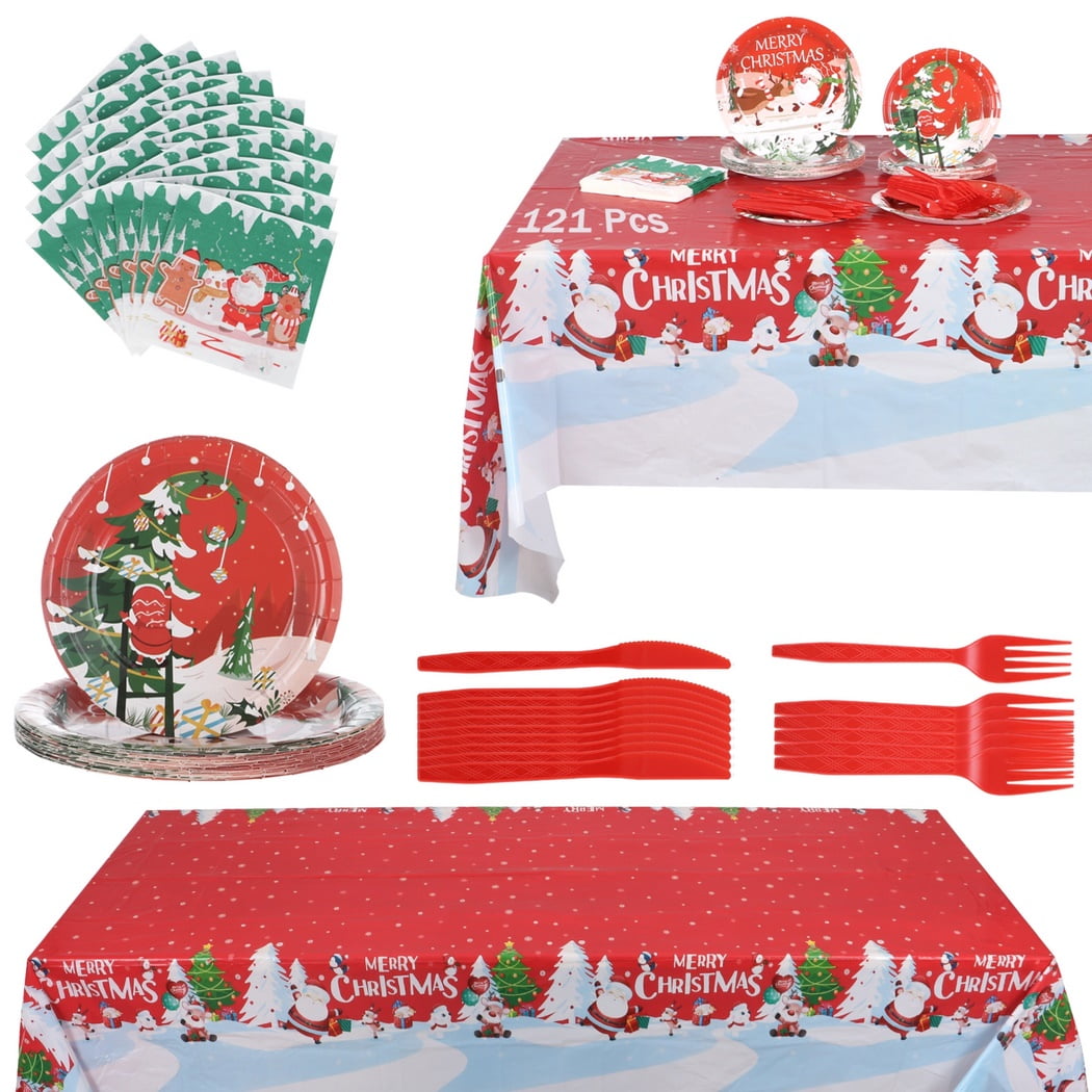 Lot De 8 Assiettes De Noël Neuves – Vaisselle De Fête – Sans Marque