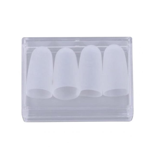 VONKY 4x Silicone Guitar Finger Guards for Guitar Beginner Stringed S Clear S