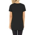 thumbnail image 5 of Mittory Women's Tops Short Sleeve Twist Knotted T Shirts Summer Blouse Tunic Tops, 5 of 7