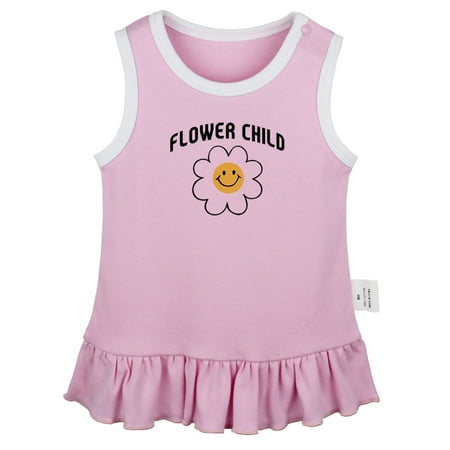 

Flower Child Novelty Dresses For Baby Newborn Babies Skirts Infant Princess Dress 0-24M Kids Graphic Clothes (Pink Sleeveless Dresses 6-12 Months)
