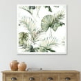 thumbnail image 3 of Designart 'Monstera and Coconut Leaves With Tropical Pattern' Traditional Framed Art Print, 3 of 4