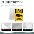thumbnail image 5 of BTFSigns 15" x 23" Aluminum Bear Crossing Signs, Slow Down Sign For Yard,Funny Traffic Sign Wall Decor Rust-Resistant, Easy to Install, Ideal for Streets, Driveways, Wall Art and Outdoor Decor, 5 of 5