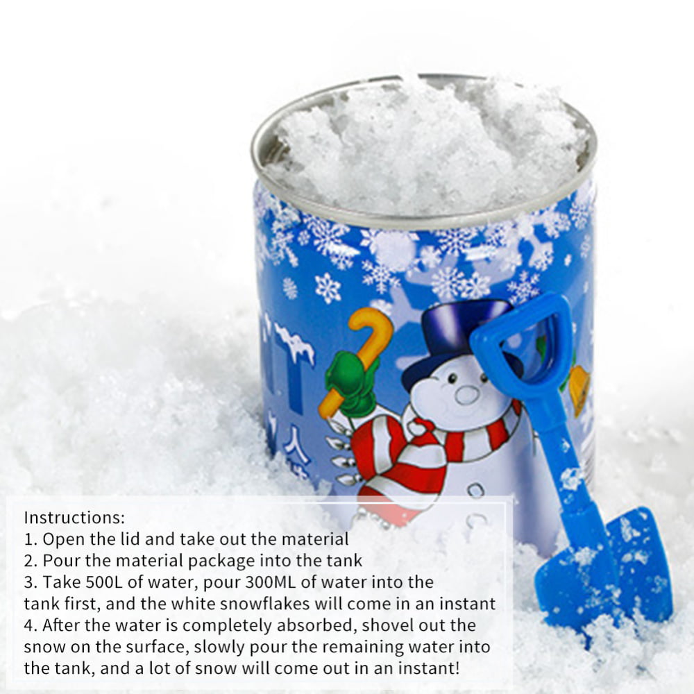 Bag Of Artificial Snow Powder For Kids: Non-melting Instant Snow With Water  Absorption And Expansion Features