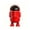 Red, variant on Astronaut Shaped Trash Can with Lid and Handle, Cute Garbage Can for Kids, Plastic Large Capacity Storage Bin, Glossy Design, for Home Office Floor & Desktop Bedroom Living Room Decor, Red