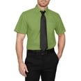 thumbnail image 4 of J. METHOD Men's Classic Regular Fit Button Down Short Sleeve Solid Color Dress Shirts S-5XL, 4 of 5