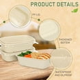 thumbnail image 3 of 100 Sets Disposable Food Containers with PP Lids Disposable Paper Bowls Salad Soup Lunch Serving Containers Food Prep Paper Bowls for Kitchen Restaurant Party(23 oz), 3 of 7