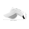thumbnail image 4 of Gorra de golf con visera solar: gorra de golf ajustable de verano con visera deportiva y protección solar con visera retráctil para mujeres, hombres, playa, deportes y correr., 4 of 7
