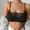 Black, variant on Women Lace Crop Tops Bra Tube Top Lace Camisole Wrap Top Bandeau Slim Solid Tanks Underwear