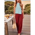 thumbnail image 5 of Women Crochet Tops Sleeveless Knit Sweater Vest Tank Top Lake Green M, 5 of 6